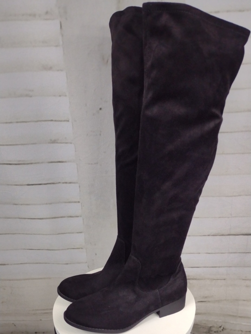 Worthington Over-the-Knee Suede Boots in Black Size 8.5